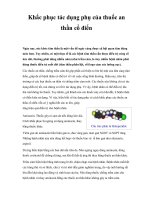 Khắc phục tác dụng phụ của thuốc an thần cổ điển pps