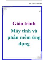 Giáo trình: Máy tính và phần mềm ứng dụng ppt