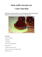 Bánh muffin chocolate cho 1 ngày năng động doc