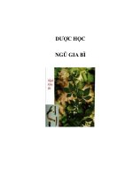 DƯỢC HỌC - NGŨ GIA BÌ pptx