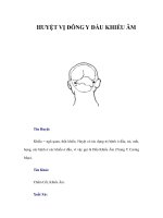 HUYỆT VỊ ĐÔNG Y ĐẦU KHIẾU ÂM docx