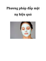 Phương pháp đắp mặt nạ hiệu quả pdf
