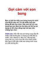 Gợi cảm với son bong pot
