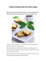 5 phút nướng bánh cho bữa sáng pot