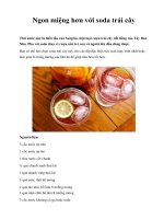 Ngon miệng hơn với soda trái cây Thứ nước này là biến tấu của Sangria, một ppsx