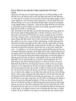 Câu 4 Kinh tế Việt Nam: Nhận xét về thực trạng Du Lịch Việt Nam pot