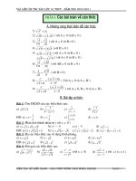 Đề cương ôn tập toán vào THPT