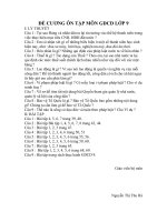 Đề cu­o­ng ôn tập GDCD 9