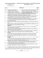 HDC thi HKII môn Lịch sử 9 năm học 2009-2010