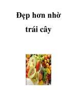 Đẹp hơn nhờ trái cây docx