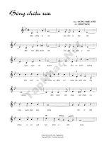 Bài hát Bóng chiều xưa - Dương Thiệu Tước (lời bài hát có nốt) ppt