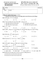 KSCL Giữa HKI Toán 9