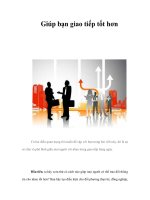 Giúp bạn giao tiếp tốt hơn ppt