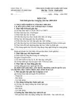 Báo cáo học kì II 2009-2010