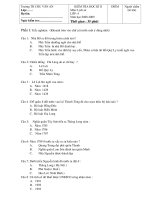 Đề & đáp án cuối kỳ II môn lịch sử 4