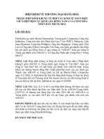 Hiệp định về thương mại hàng hóa giữa ASEAN và CHND Trung Hoa