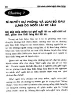 100 Cách chữa bệnh đau lưng (Chương 2) docx
