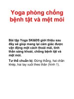Yoga phòng chống bệnh tật và mệt mỏi pot