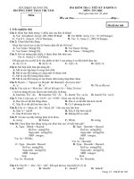 Đề KT 1 tiết kỳ 2 mã 168