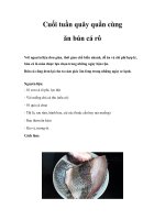 Cuối tuần quây quần cùng ăn bún cá rô pdf