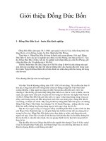 GIỚI THIỆU ĐỒNG ĐỨC BỐN
