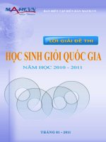 Lời giải đề thi học sinh giỏi quốc gia môn toán học pps