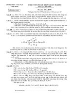 Giới thiệu Đề thi TS 10 chuyên Thái Bình