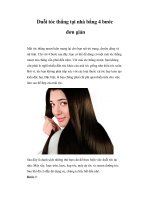 Duỗi tóc thẳng tại nhà bằng 4 bước đơn giản potx