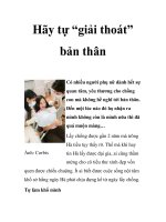Hãy tự “giải thoát” bản thân potx