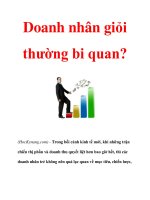 Doanh nhân giỏi thường bi quan? potx