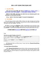 BÀI 4 - XÂY DỰNG ỨNG DỤNG ASP docx