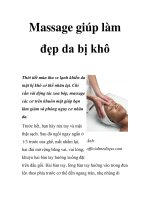 Massage giúp làm đẹp da bị khô potx