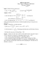 Thi hoc HK II Môn Tóan Có Đáp án