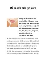 Để có đôi môi gợi cảm pot