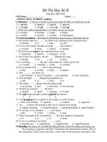 đề thi AV-8 HK-II