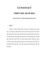 SÁCH KIM QUỸ - THIÊN THỨ MƯỜI BỐN - MẠCH CHỨNG VÀ PHÉP TRỊ BỆNH THỦY KHÍ pps