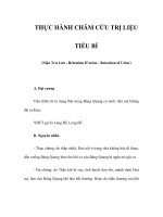 THỰC HÀNH CHÂM CỨU TRỊ LIỆU - TIỂU BÍ pot