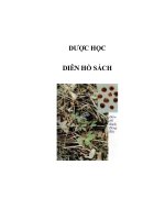 DƯỢC HỌC - DIÊN HỒ SÁCH docx