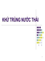Khử trùng nước thải pdf
