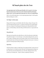 Kế hoạch giảm cân cho Teen ppsx