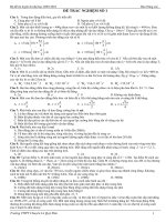 Bộ đề thi thử gồm 14 đề có đáp án