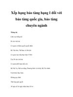 Xếp hạng bảo tàng hạng I đối với bảo tàng quốc gia, bảo tàng chuyên ngành pot