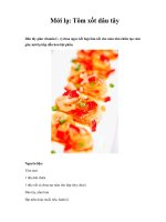 Mới lạ: Tôm xốt dâu tây ppt