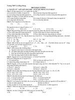 Ôn thi ĐH - Hóa Đại cương