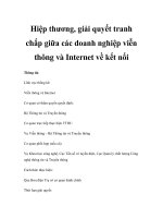 Hiệp thương, giải quyết tranh chấp giữa các doanh nghiệp viễn thông và Internet về kết nối pot