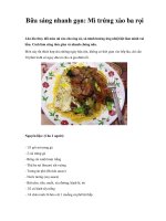 Bữa sáng nhanh gọn: Mì trứng xào ba rọi ppsx