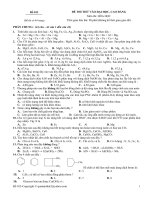 Đề thi thử đại học môn Hóa mã 013 doc