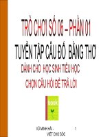 Câu đố tiểu học pot