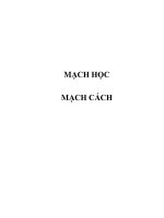 MẠCH HỌC - MẠCH CÁCH potx