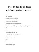 Đăng ký thay đổi tên doanh nghiệp đối với công ty hợp danh pptx